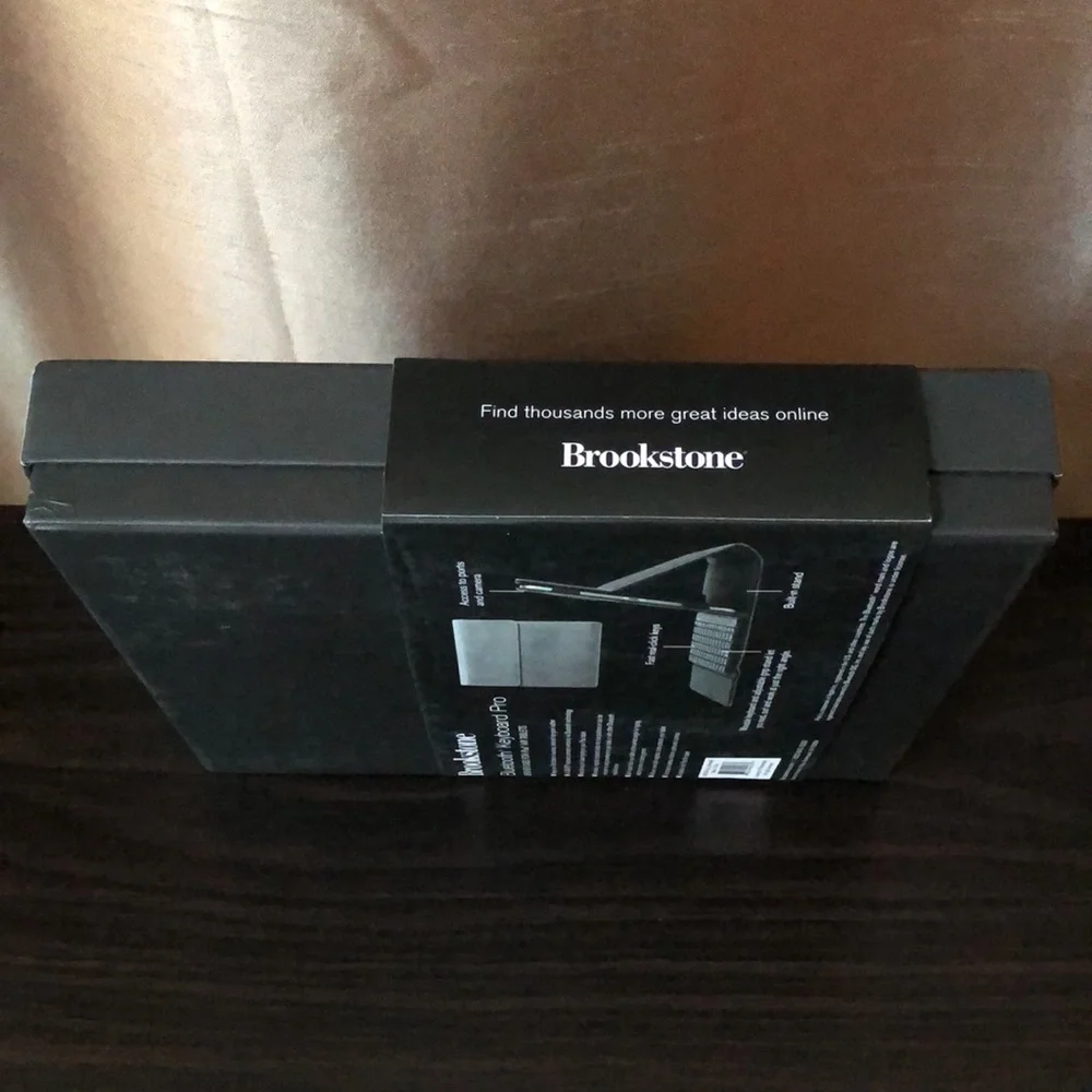 Brookstone Bluetooth Keyboard Pro & Leather Case for iPad Air Tablets